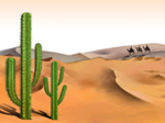 Free Scenery PowerPoint Template: Desert 